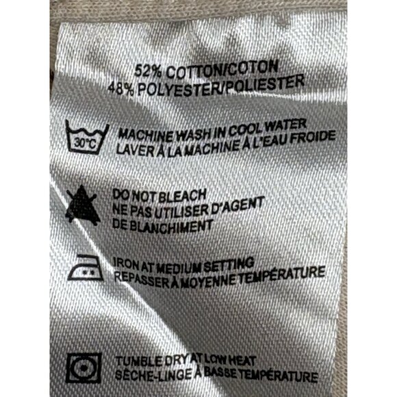 NWT Report Collection Twill Overshirt Men’s XL Cream Long Sleeve Full Snap - Picture 9 of 15